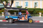Tuk tuk in motion,&nbsp;Bangkok