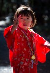 Girl in traditional Seven-Five-Three dress, Meiji&nbsp;Jingu