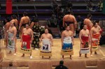 Entrance of the Juryou Rikishi, Fukuoka&nbsp;Kokusai