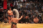 Maku-uchi class sumo match, Fukuoka Kokusai