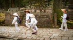 Shingon Buddhist pilgrims, Oku-no-in Cemetery,&nbsp;Koya-san