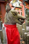 Fox kami statue, Fushimi Inari Shrine,&nbsp;Kyoto