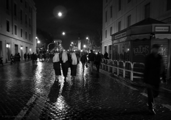 Three nuns, Via San Pio X, the Vatican